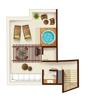 1 Bedroom Penthouse model G Solarium