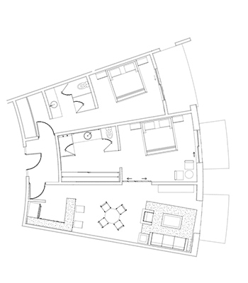 Residence model of 2 Bedrooms at Playa del Carmen Model T