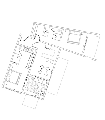 Residence model of 2 Bedrooms at Playa del Carmen Model V