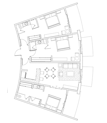 Residence model of 3 Bedrooms at Playa del Carmen Model D